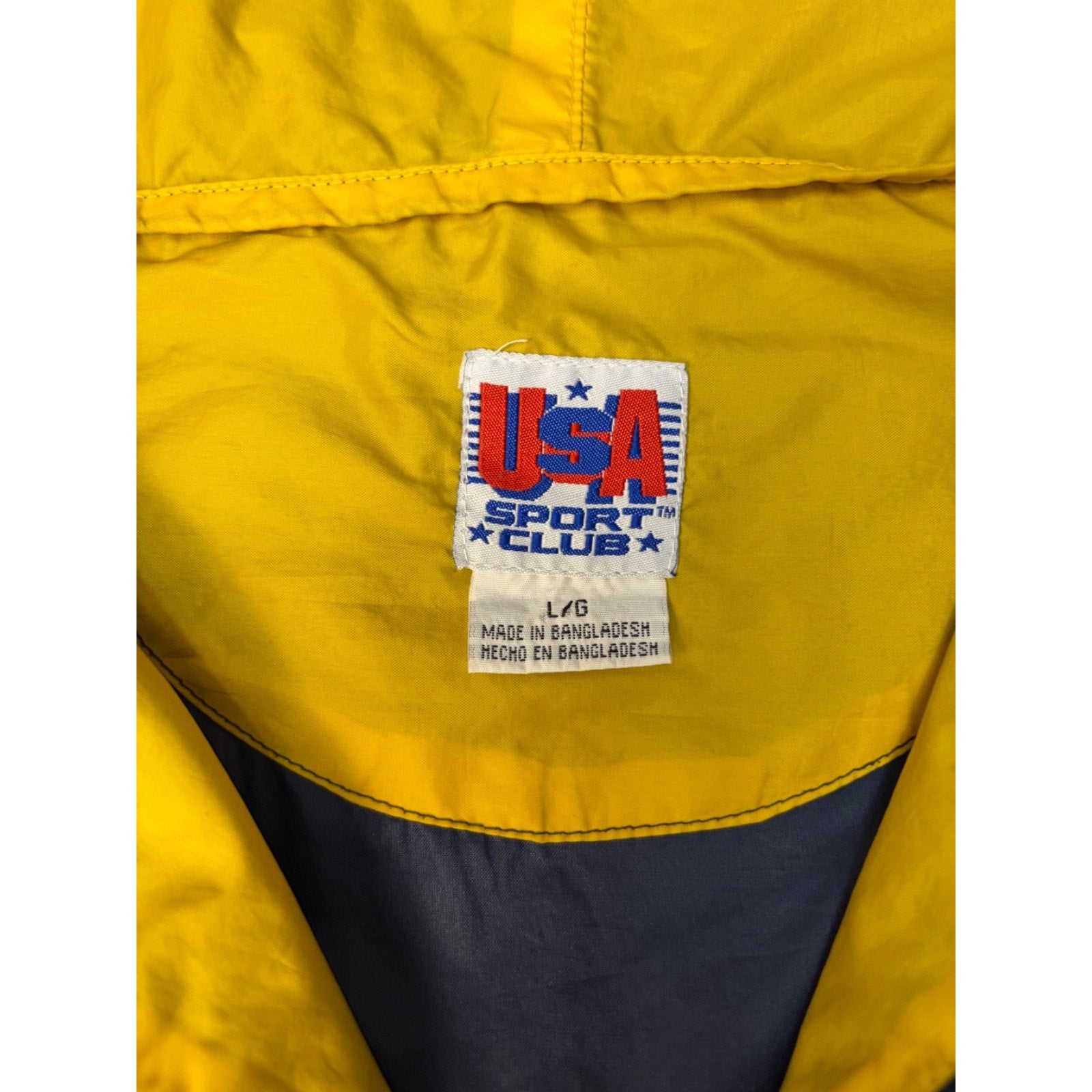 Vintage Michigan Wolverines NCAA Embroidered Windbreaker 1/2 Zip Jacket Sz Large