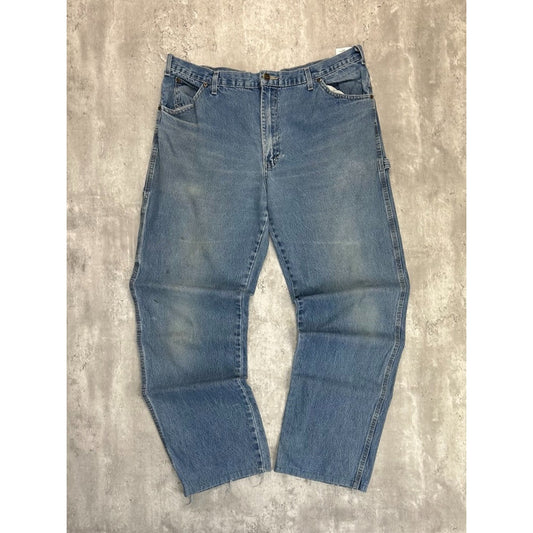 Vintage Dickies Medium Wash Denim Workwear Carpenter Pants Size 38
