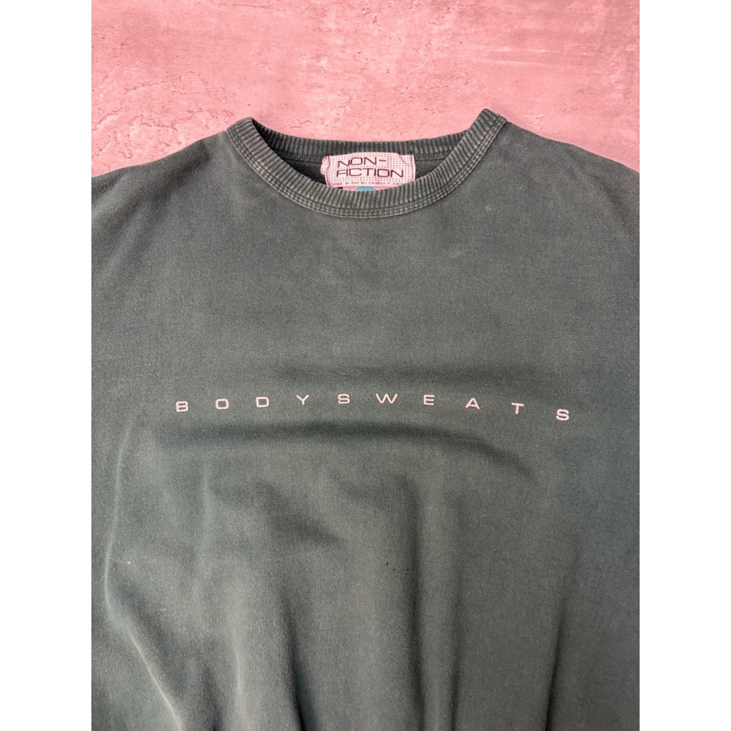Vintage Non Fiction Bodysweats Graphic Spellout Sweatshirt Size XL