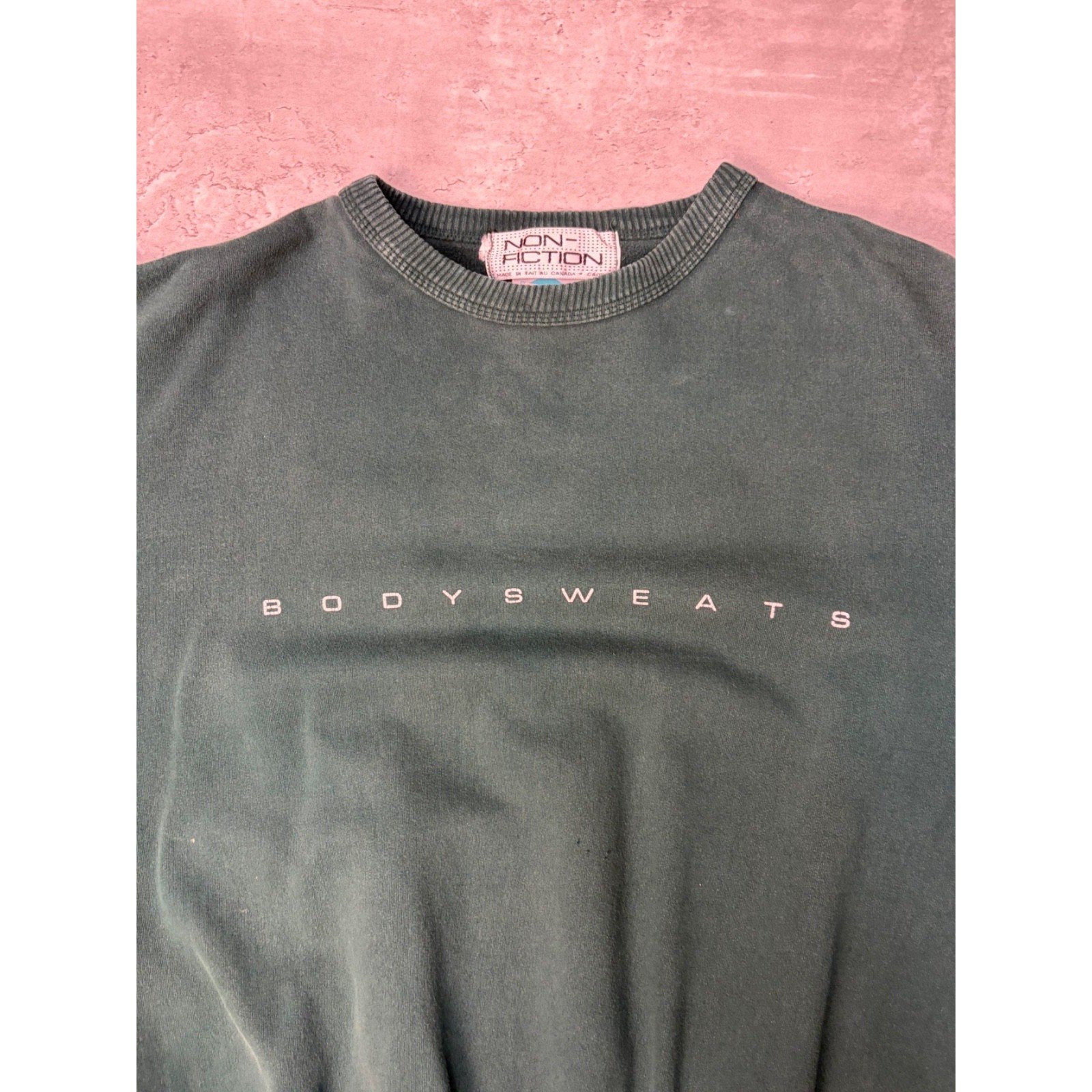 Vintage Non Fiction Bodysweats Graphic Spellout Sweatshirt Size XL