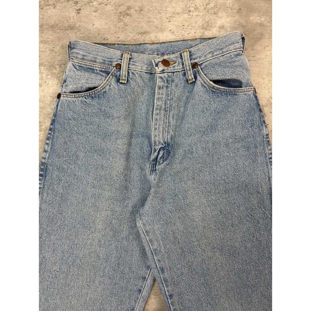 Vintage 80s/90s Wrangler Western Style Light Wash Denim Pants Size 27