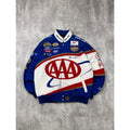 Vintage Mark Martin #6 Nascar AAA Embroidered Racing Jacket Size Medium