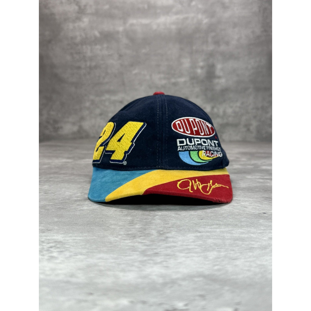 Vintage Jeff Gordon #24 NASCAR Dupont Racing Team Strapback Hat OSFA