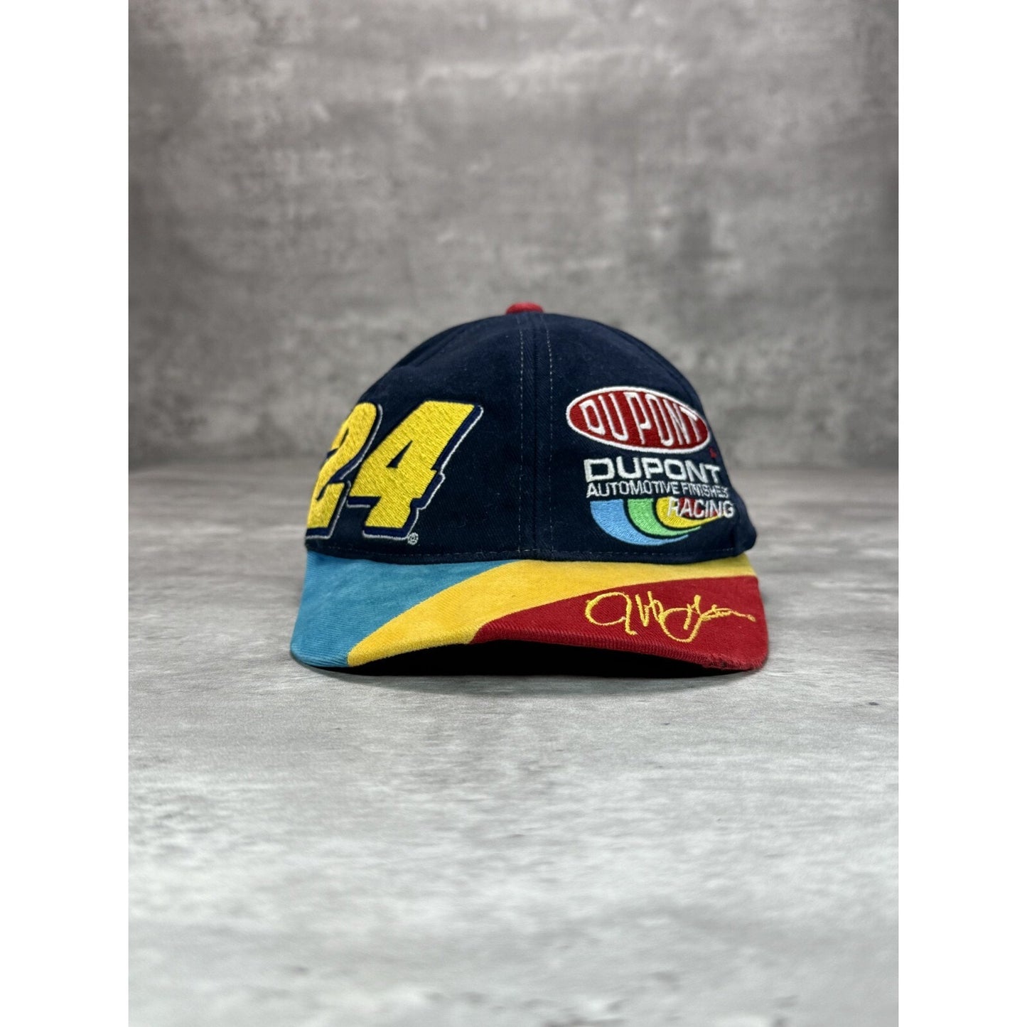 Vintage Jeff Gordon #24 NASCAR Dupont Racing Team Strapback Hat OSFA