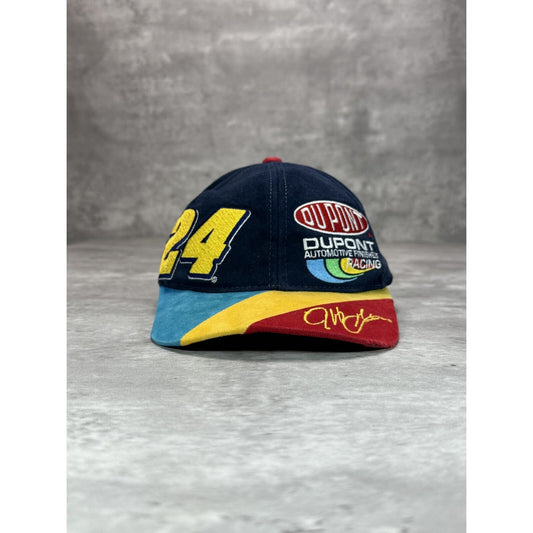 Vintage Jeff Gordon #24 NASCAR Dupont Racing Team Strapback Hat OSFA