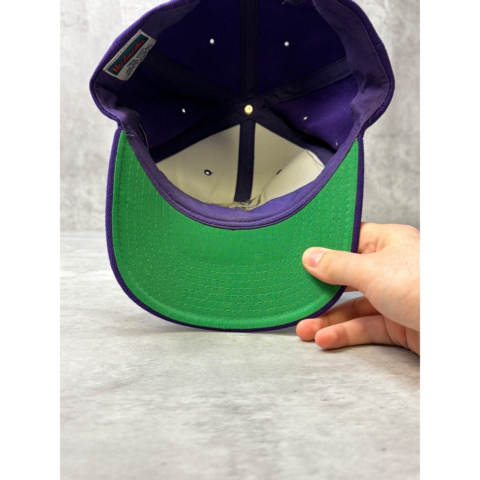 Vintage Minnesota Vikings NFL Embroidered Logo Snapback Hat OSFA