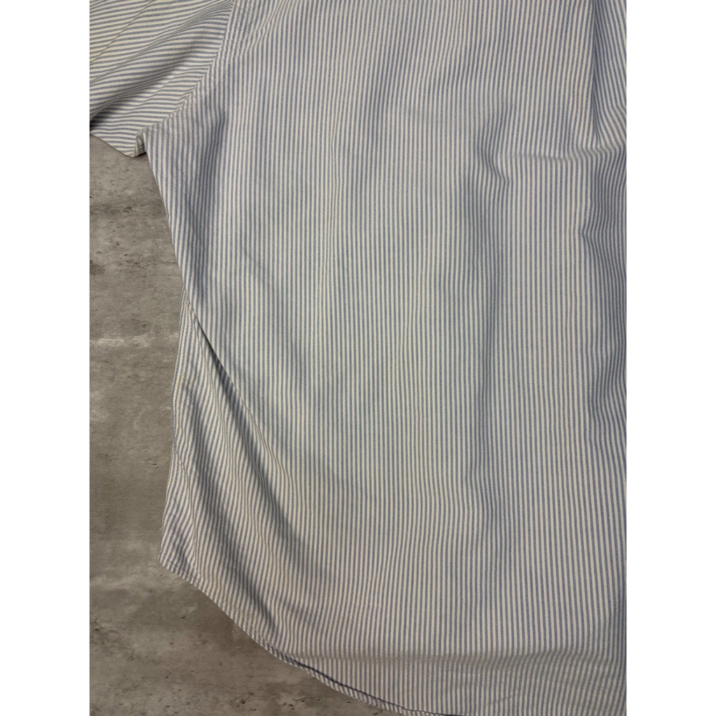 Vintage Polo Ralph Lauren Embroidered Pony Striped Button Up Shirt Size XL
