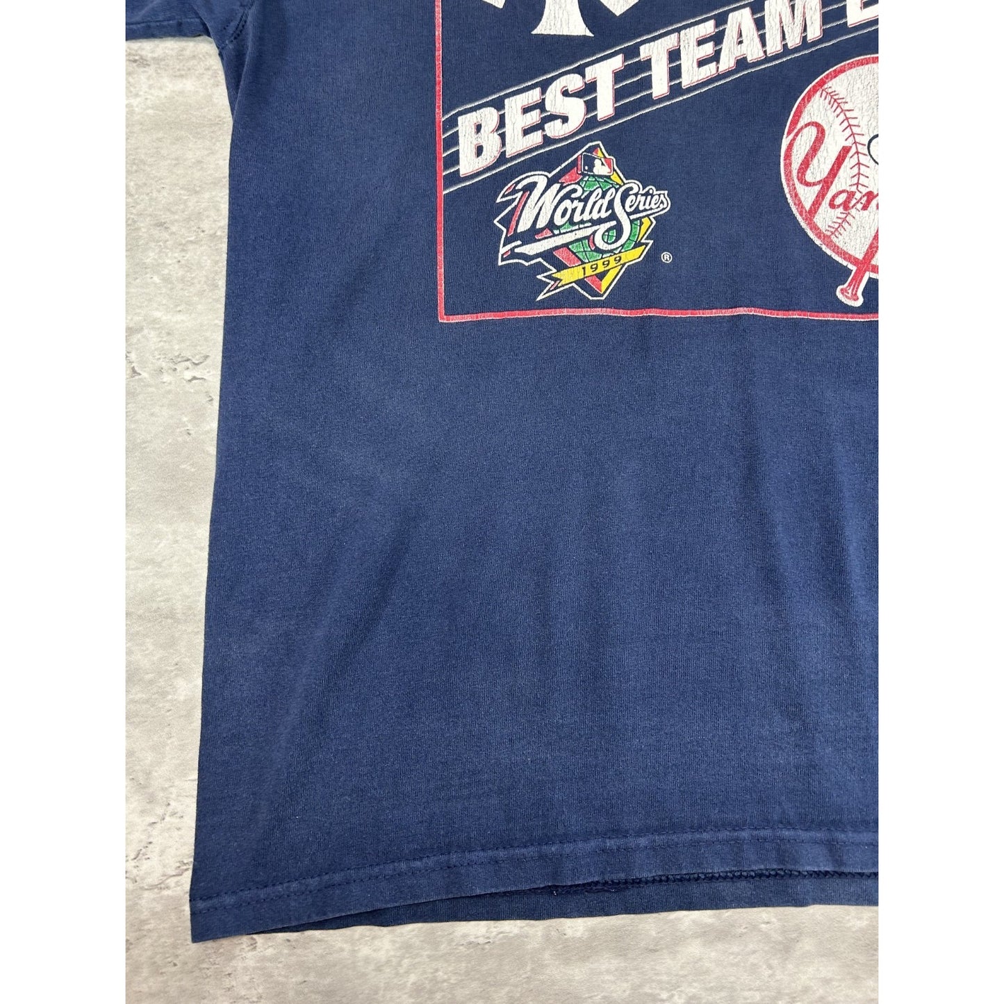 Vintage 1999 New York Yankees MLB World Series Champs Long Sleeve T-Shirt Large