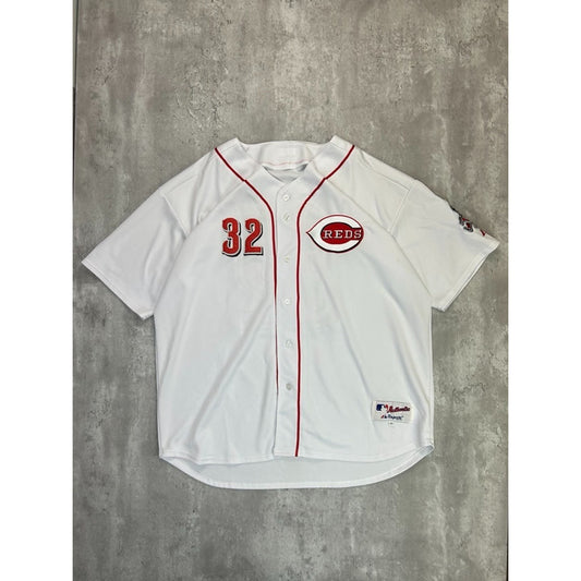 Vintage Jay Bruce #32 Cincinnati Red MLB Stitched Baseball Jersey Size 2XL