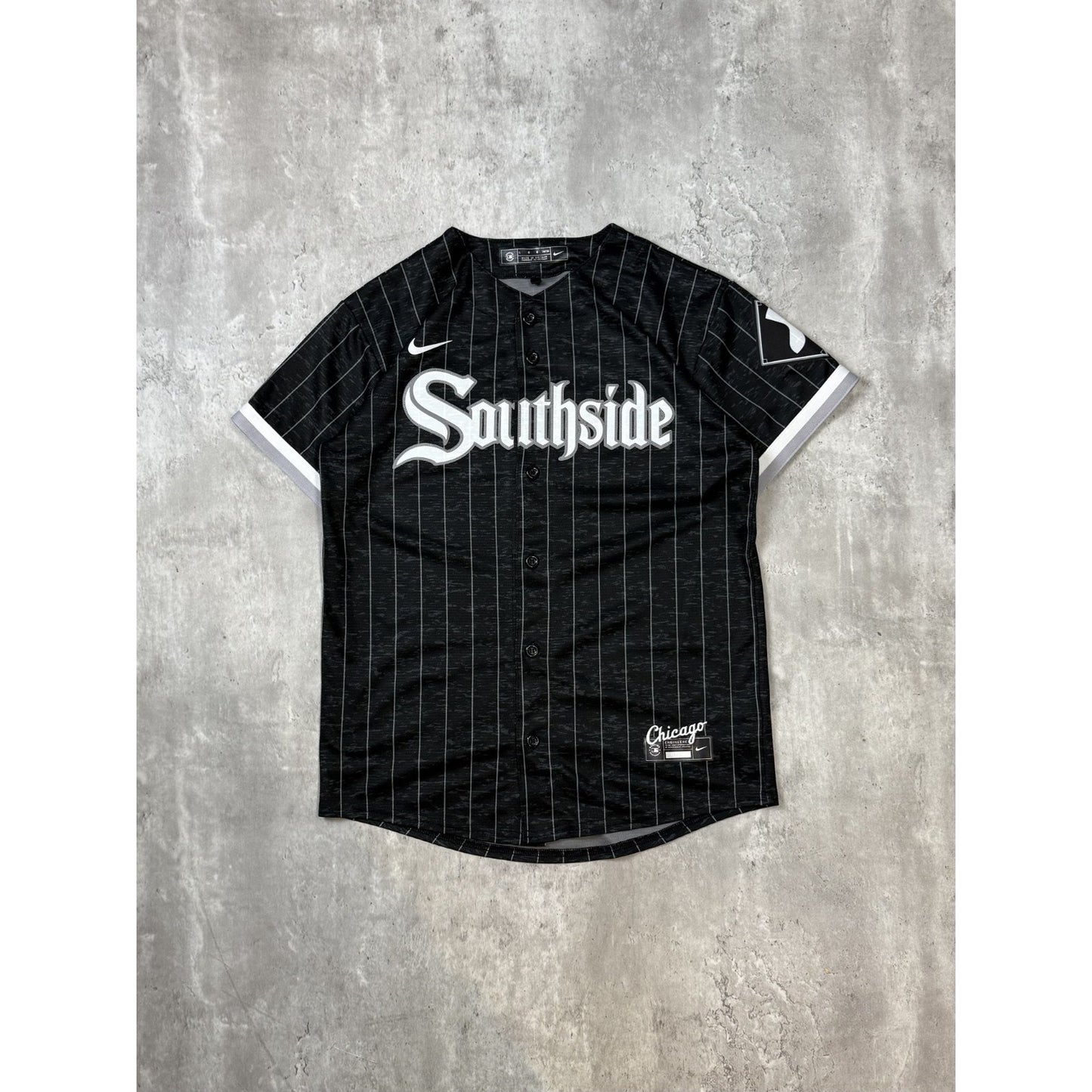 YOUTH Chicago White Sox MLB Southside Baseball Nike Jersey Size Large Black