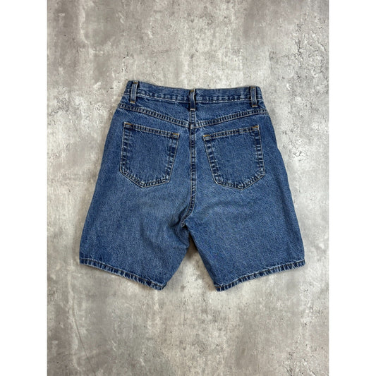 Vintage Faded Glory Dark Wash Denim Shorts Size 28 Blue