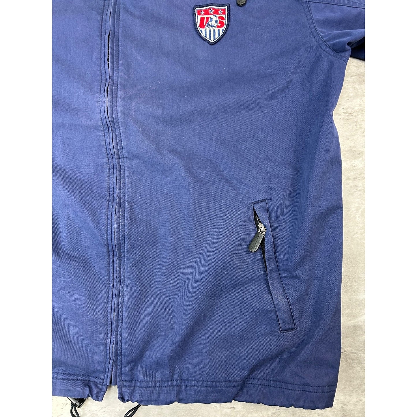 Vintage Team USA Olympics Soccer Full Zip Nylon Nike Jacket Size Large