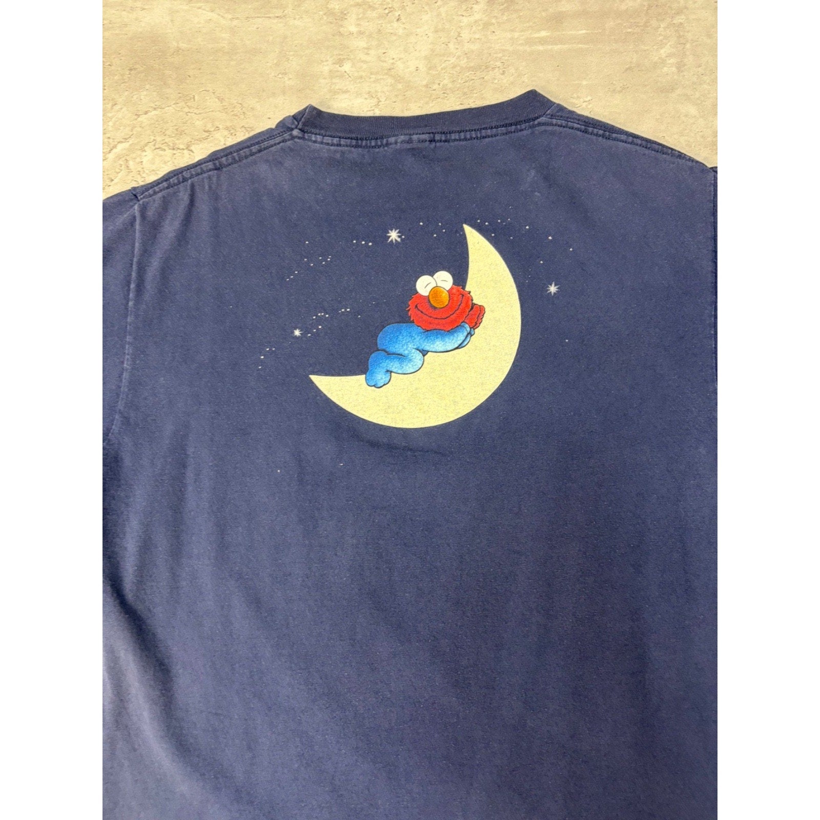 Vintage 90s Elmo Glow In The Dark Cartoon Graphic Tv Show T-Shirt Size Large