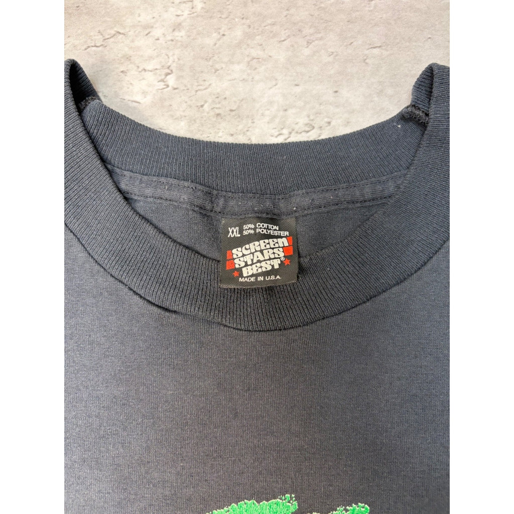 Vintage 1992 Kane County Cougars NCAA Scribble Crest Graphic T-Shirt Size XL