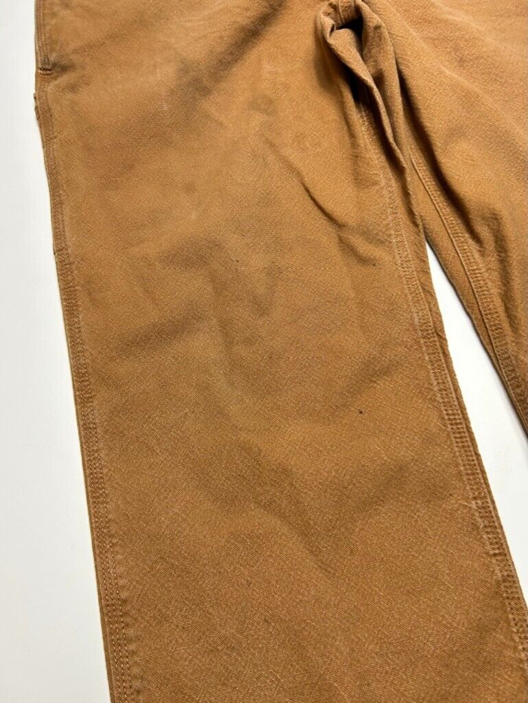 Carhartt Relaxed Fit Canvas Workwear Carpenter Pants Size 38W Beige