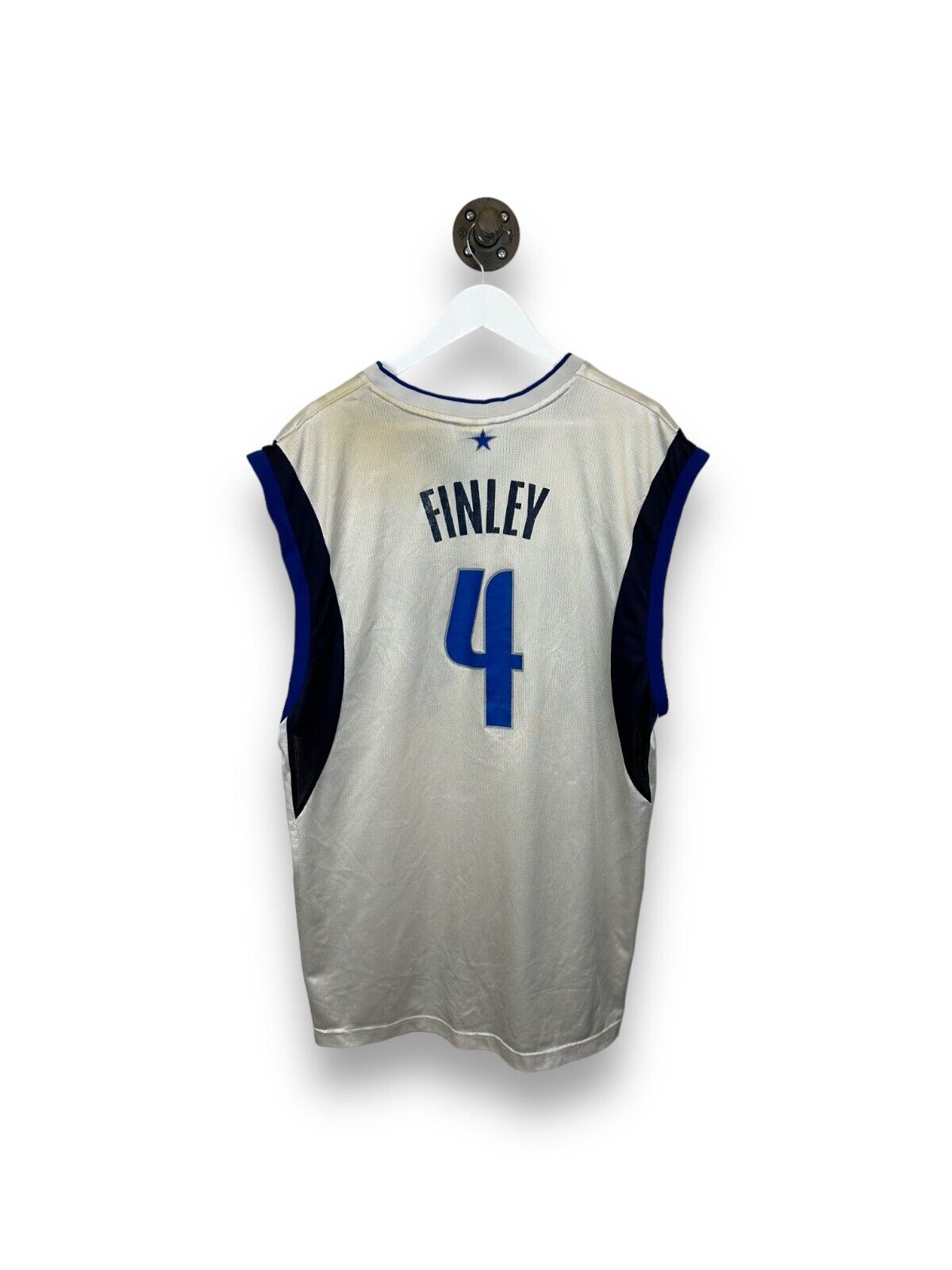 Vintage Michael Finley #4 Dallas Mavericks Reebok Wide Shoulder NBA Jersey Sz XL