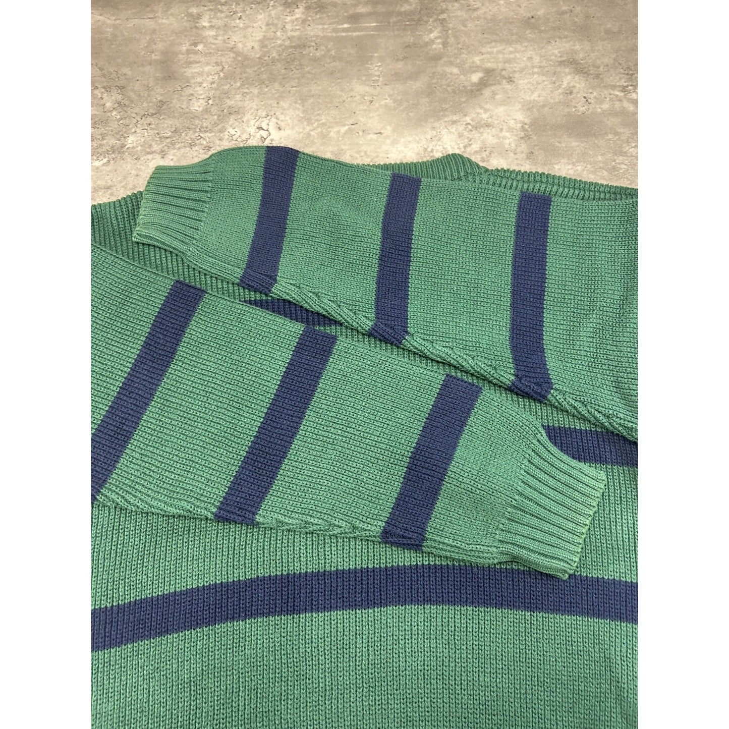 Vintage 90s Eddie Bauer Striped Pullover Ribbed Knit Sweater Size Large
