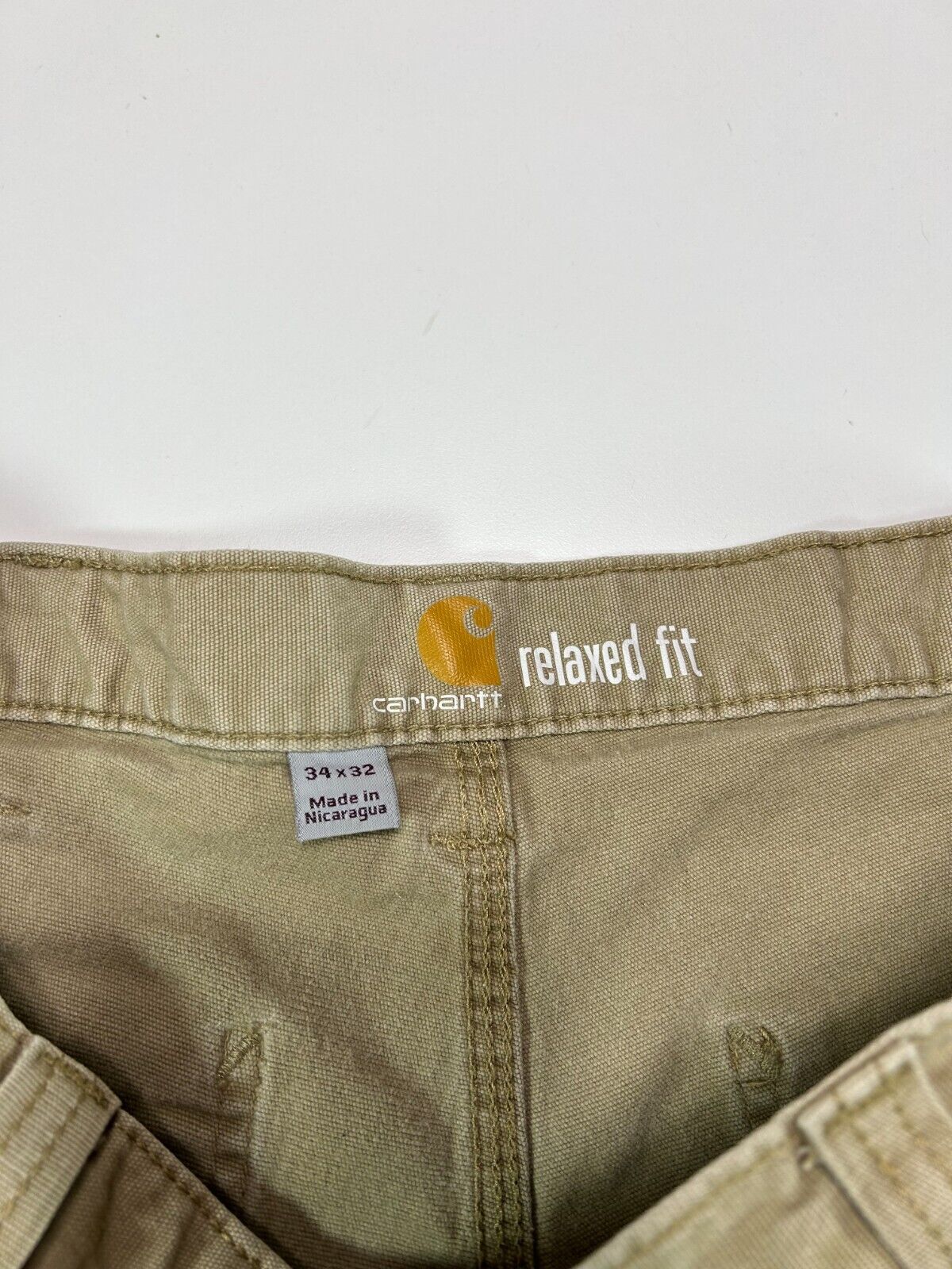 Carhartt Relaxed Fit Canvas Workwear 5 Pocket Pants Size 34W