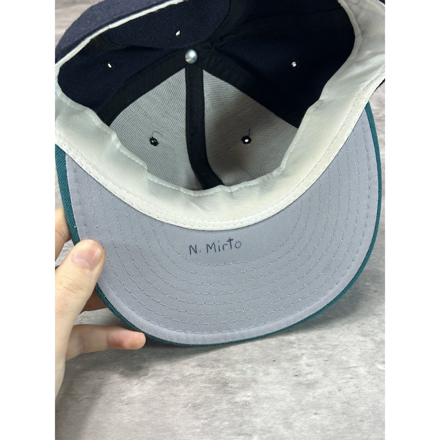 Vintage Seattle Mariners MLB Embroidered Logo Baseball Fitted Hat Size 7