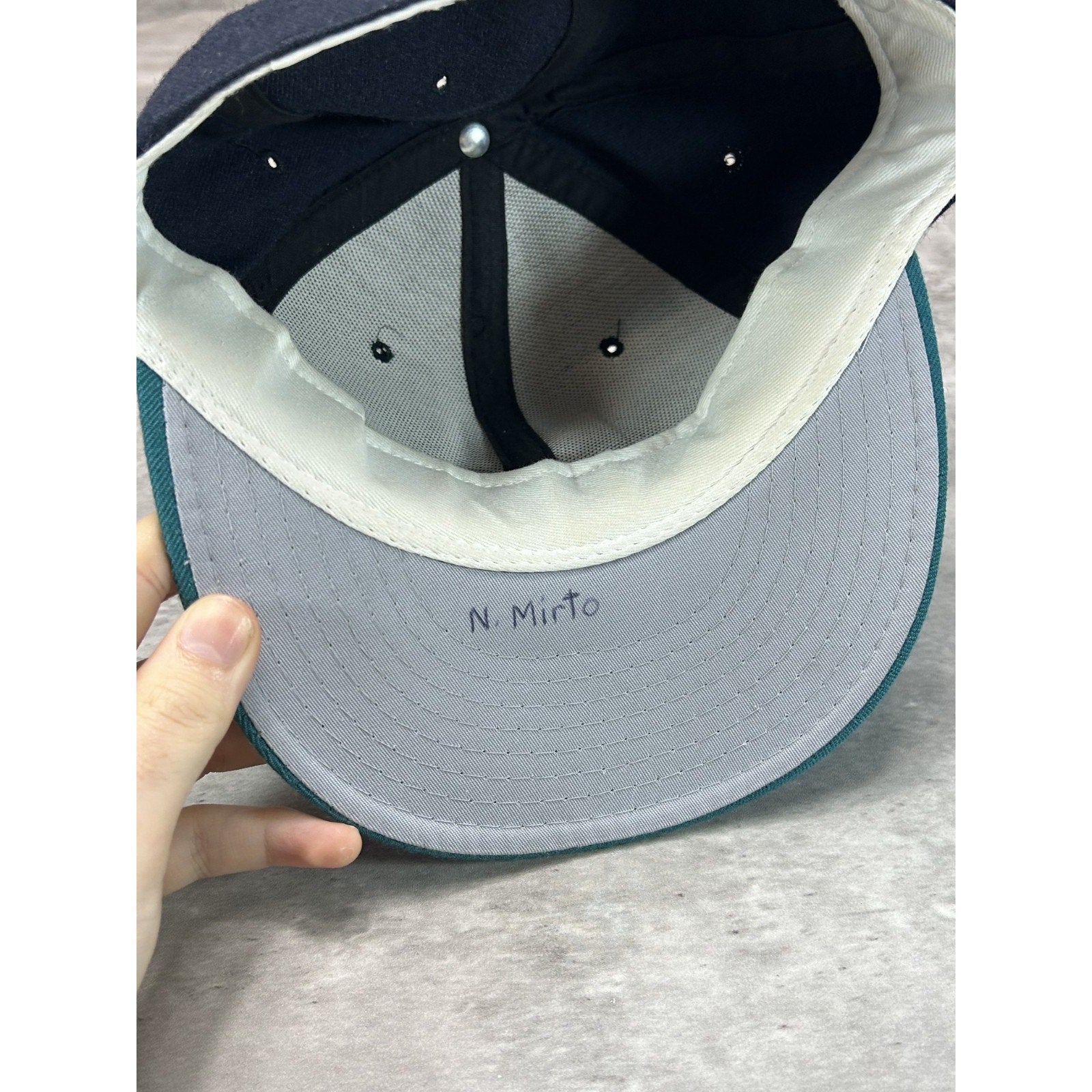 Vintage Seattle Mariners MLB Embroidered Logo Baseball Fitted Hat Size 7