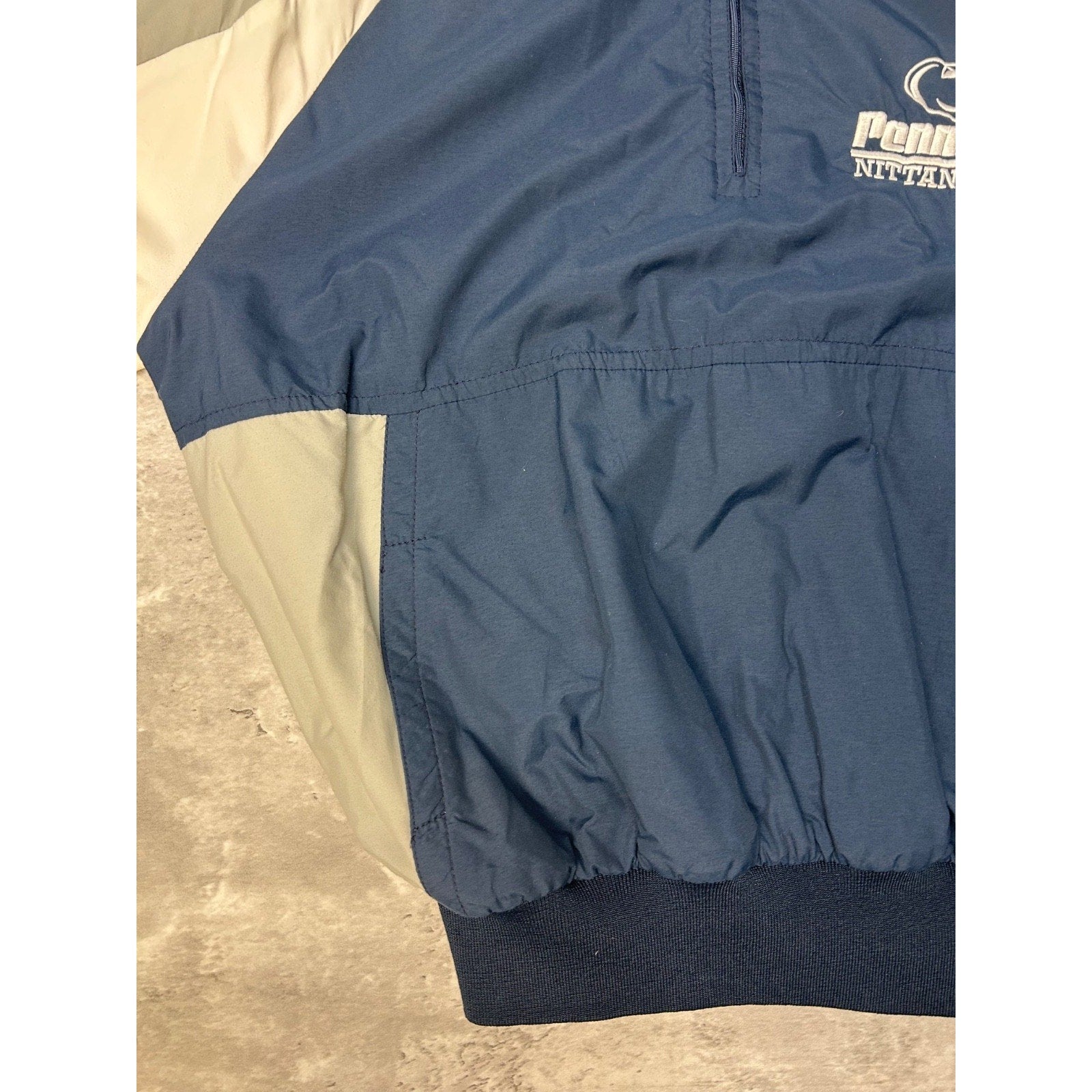 Vintage 90s Penn State Nittany Lions NCAA Hooded Windbreaker Jacket Size Large
