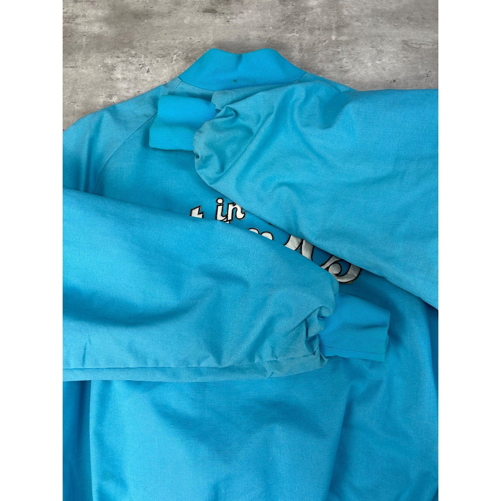 Vintage 80s/90s Lost In The 50s Embroidered Bomber Jacket Size Large
