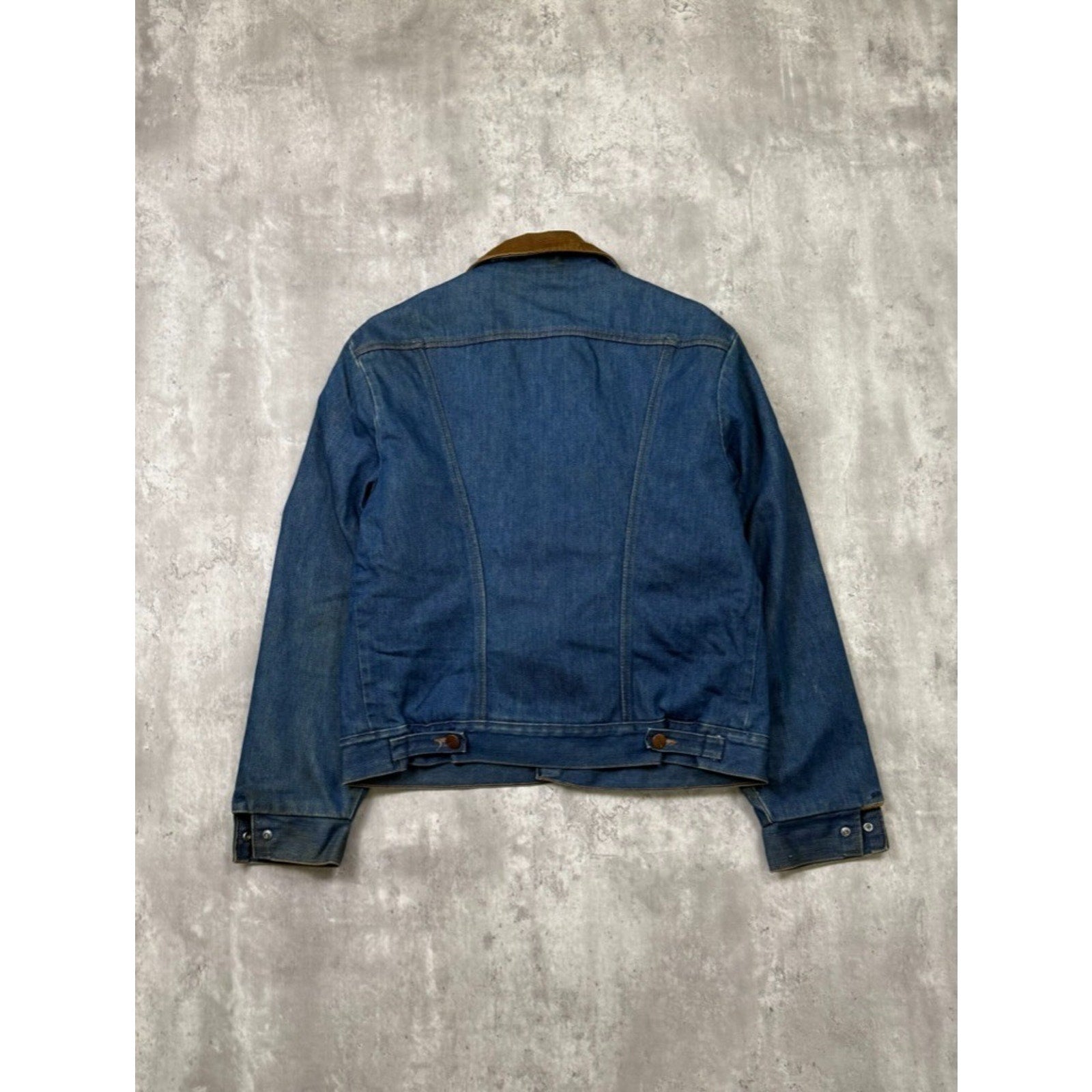VTG 1970s Maverick Wrangler Blanket Lined Medium Wash Denim Jacket Size Large