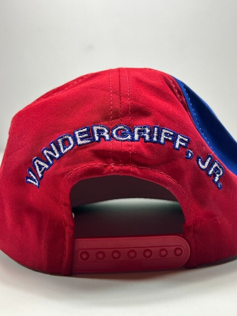 Vintage 90s Bob Vandergriff Jr Jerzees Racing Embroidered Snapback Hat OSFA