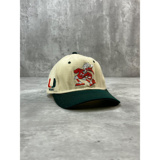 Vintage 90s Miami Hurricanes NCAA Embroidered Sports Specialties Fitted Sz 7 1/4