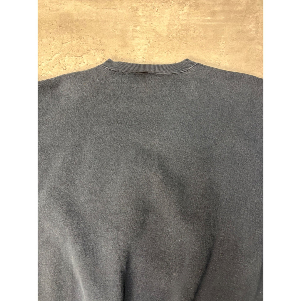 Vintage 90s UNC Tarheels NCAA Embroidered Collegiate Spellout Sweatshirt Size XL