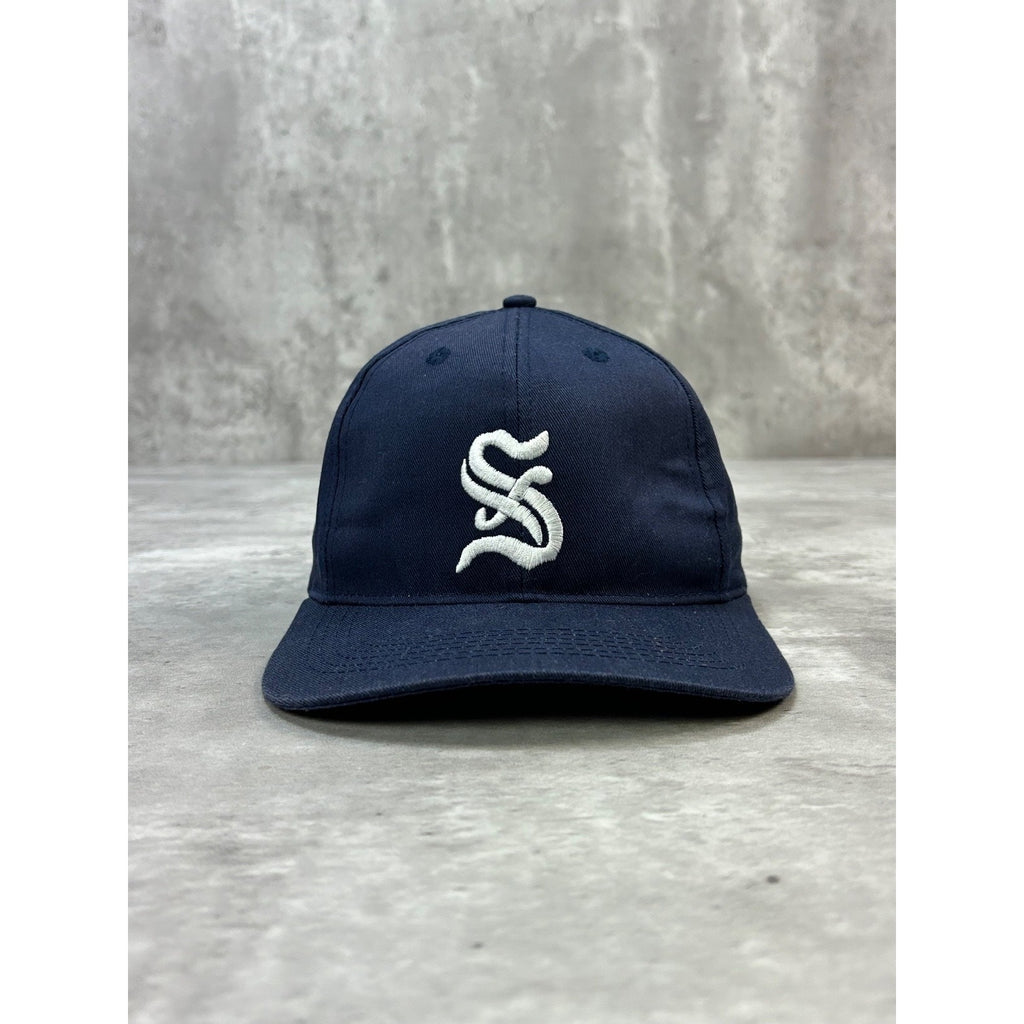 Vintage Old English S Embroidered Logo Snapback Hat OSFA