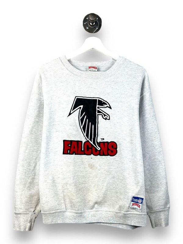 Vintage 90s Atlanta Falcons Embroidered Logo NFL Nutmeg Sweatshirt Size Large