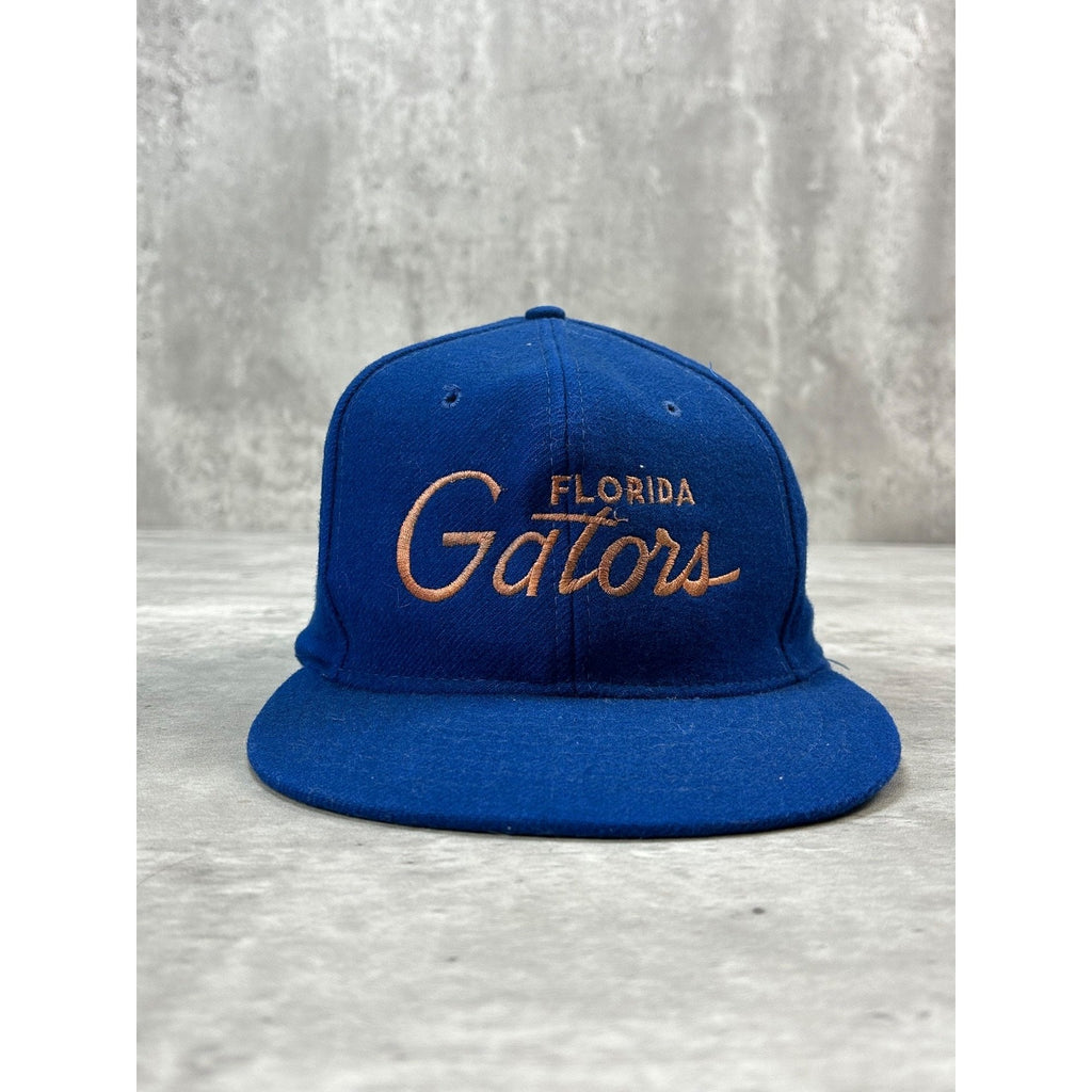 Vintage 90s Florida Gators NCAA Embroidered Script Spellout Snapback Hat OSFA