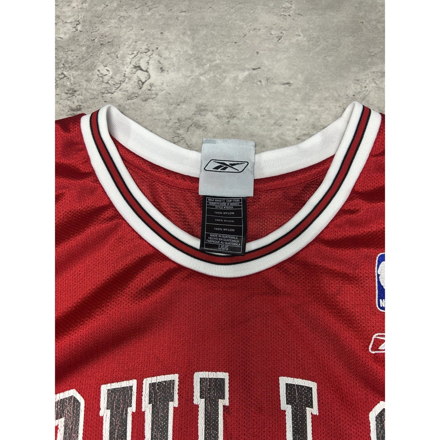 Vintage Kirk Hinrich #12 Chicago Bulls NBA Reebok Basketball Jersey Size Large