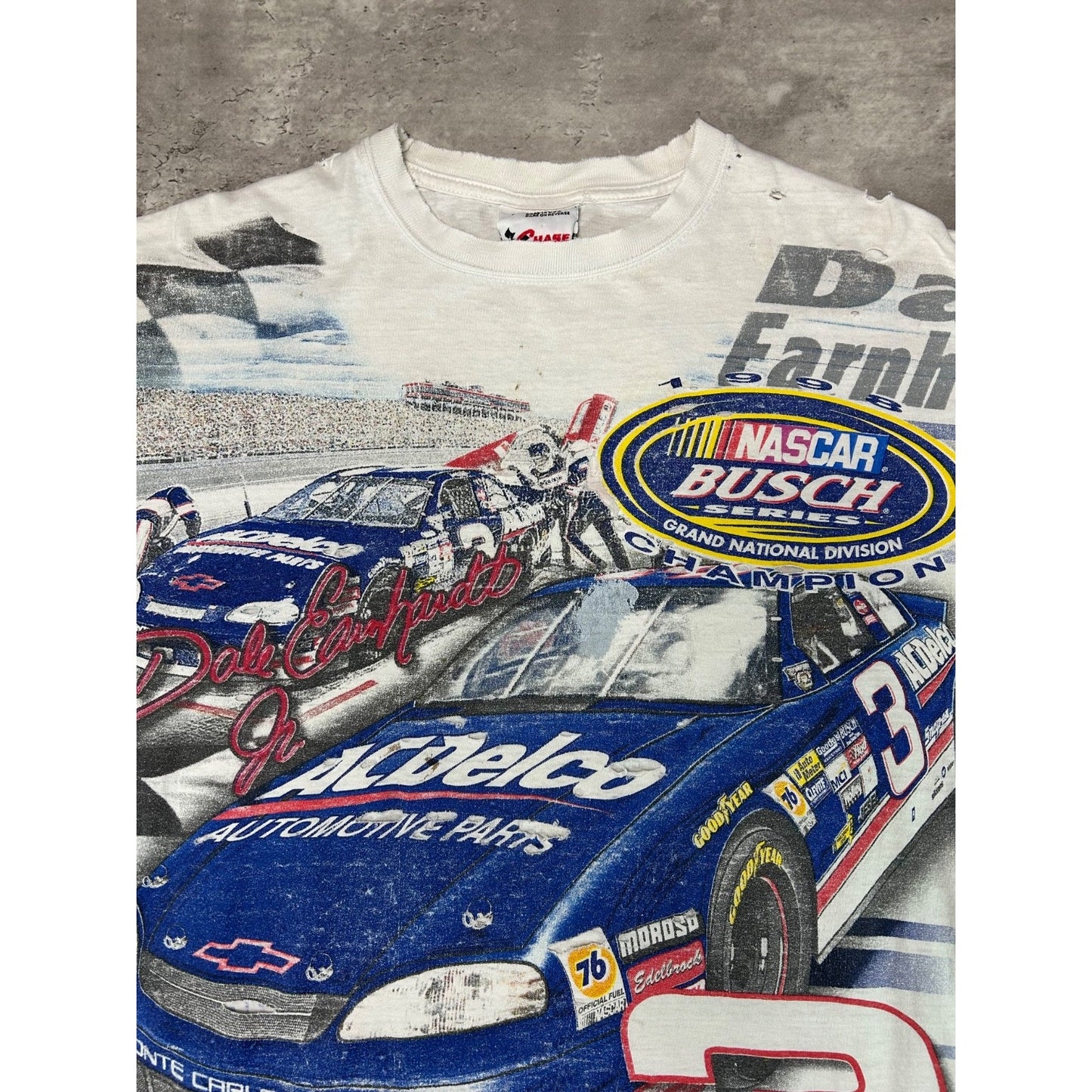 Vintage Dale Earnhardt #3 Nascar Racing All Over Print T-Shirt Size Large