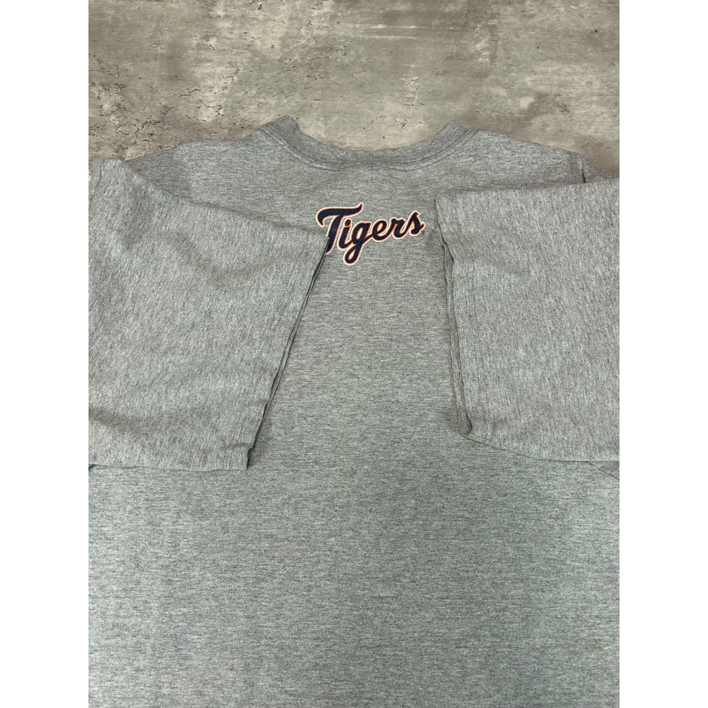 Vintage Detroit Tigers MLB Nike Middle Swoosh Spellout T-Shirt Size XL