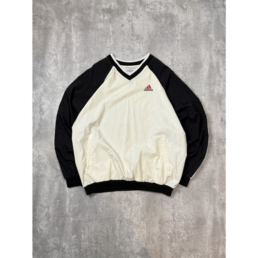 Vintage 90s Adidas Embroidered Logo Nylon Pullover Windbreaker Jacket Size XL