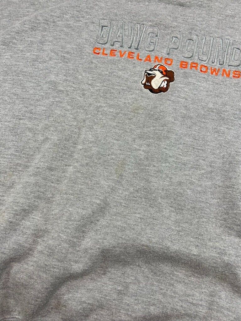 Vintage Cleveland Browns NFL Dawg Pound Embroidered Graphic Sweatshirt Size XL