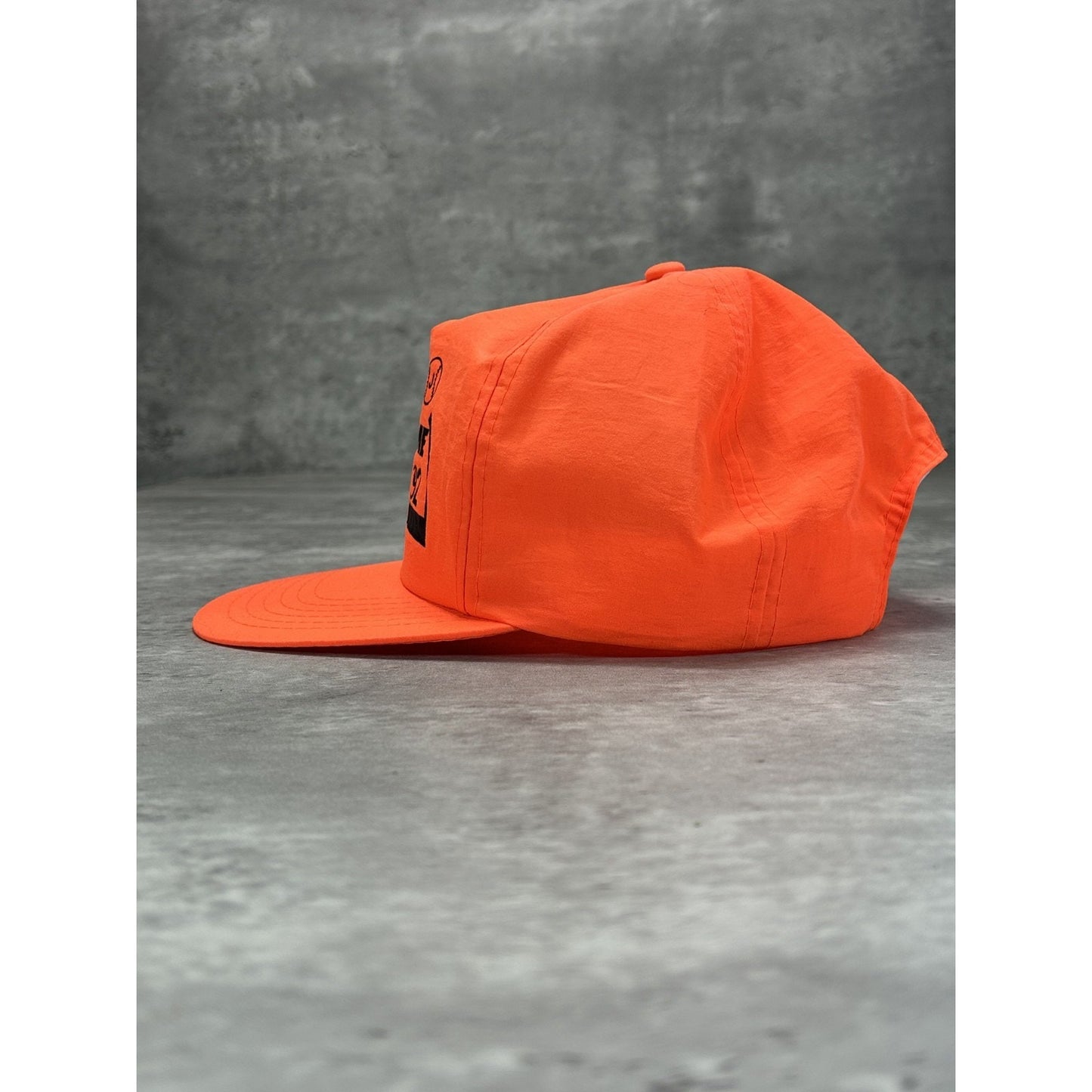 Vintage 1992 Skydome Champion Spellout Graphic Snapback Hat OSFA Neon Orange