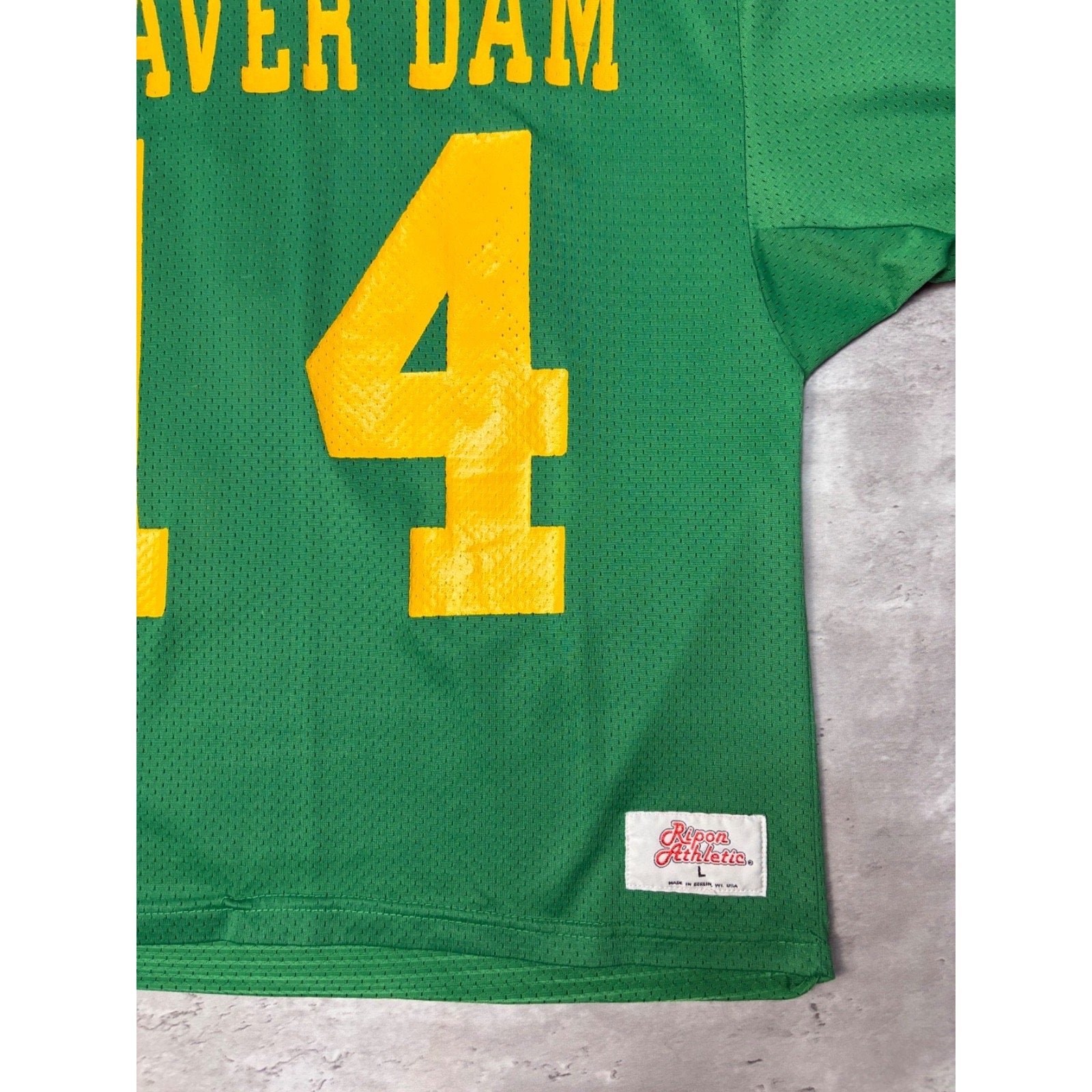 Vintage 80s/90s Beaver Dam #14 Football Jersey Size Large