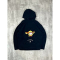 Vintage Disney Winnie The Pooh Tigger Fleece Hooded Sweatshirt Size Large Black