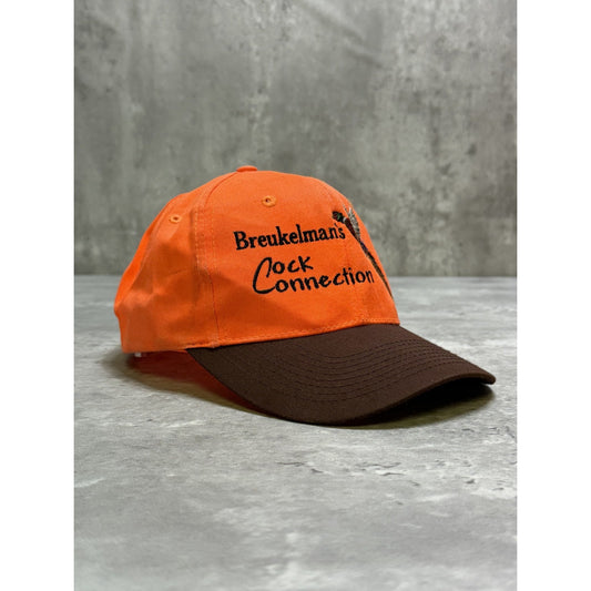 Vintage 90s Breukelmans Cock Connection Embroidered Spellout Snapback Hat OSFA