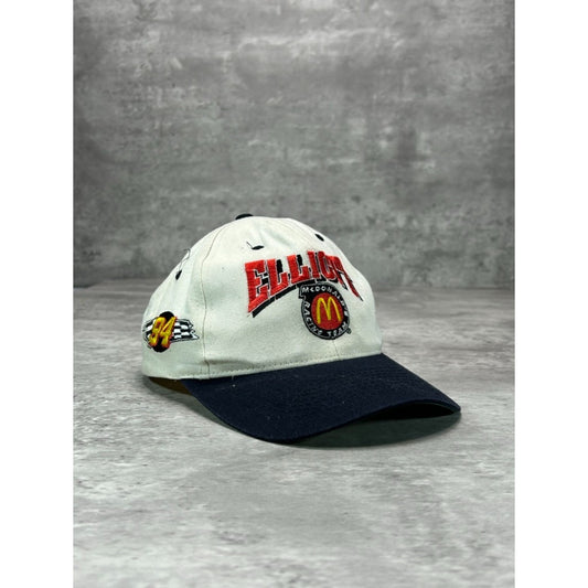 VTG 90s Bill Elliott #34 Mcdonalds Racing Embroidered Nascar Snapback Hat OSFA