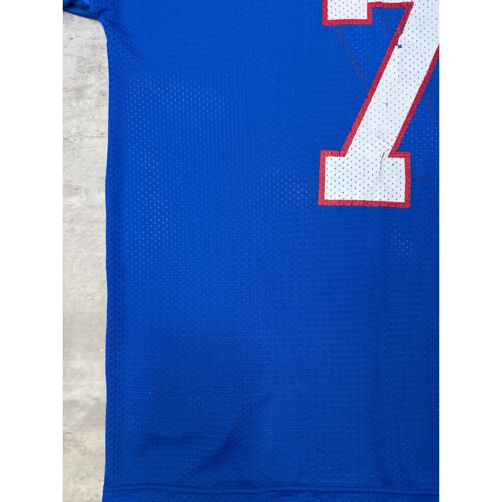 Vintage 90s Doug Flutie #7 Buffalo Bills NFL Starter Football Jersey Size XL