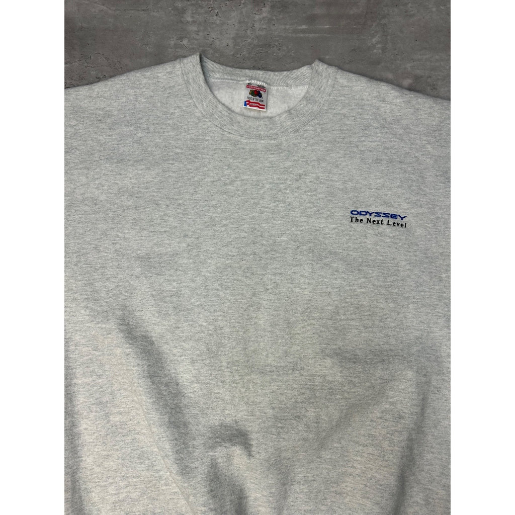Vintage 90s Honda Odyssey Embroidered Spellout Crewneck Sweatshirt Size 2XL