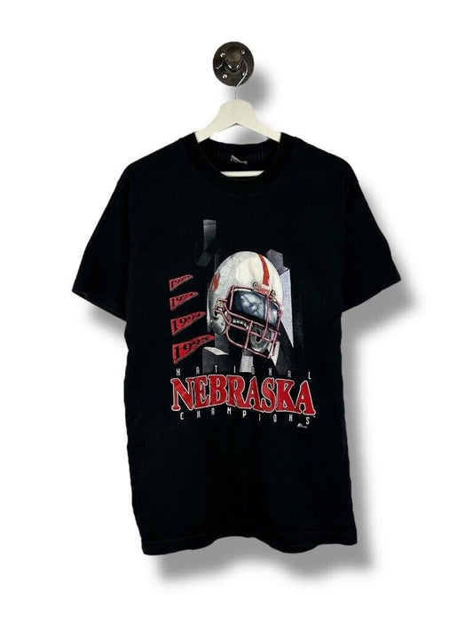 Vintage 1995 Nebraska Cornhuskers NCAA Helmet Graphic Football T-Shirt Sz Large