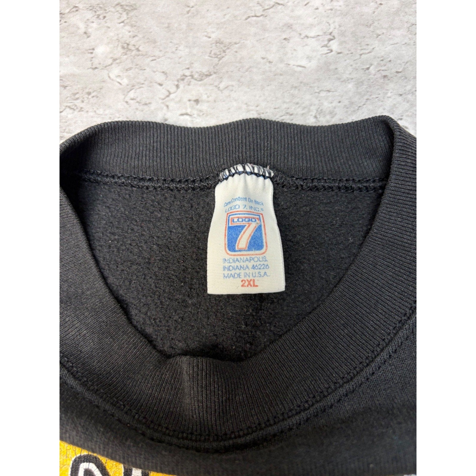 Vintage 90s Pittsburgh Steelers NFL Field Spellout Graphic Sweatshirt Size 2XL