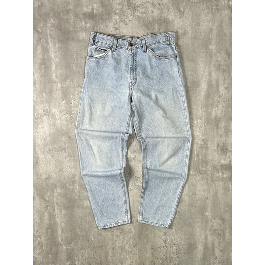 Vintage 80s Levis 550 Orange Tab Light Wash Denim Pants Size 33 Blue