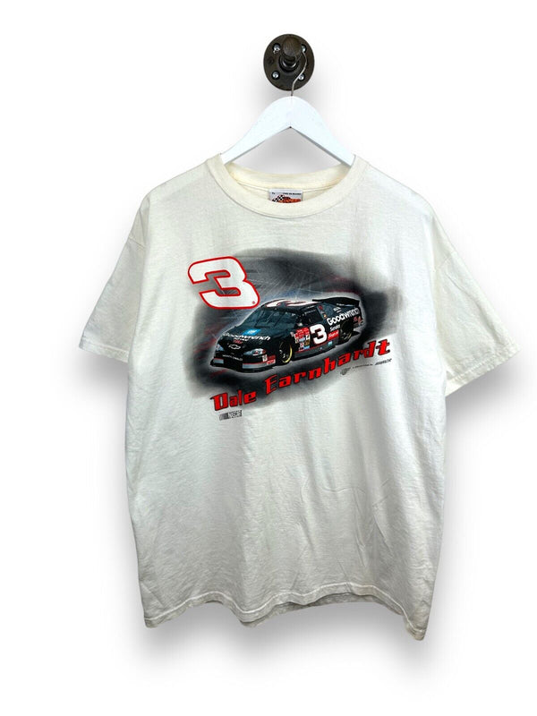 Dale Earnhardt #3 Goodwrench Racing Nascar Graphic T-Shirt Size Xl White
