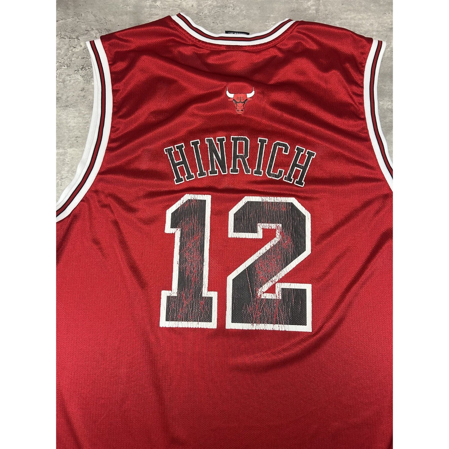 Vintage Kirk Hinrich #12 Chicago Bulls NBA Reebok Basketball Jersey Size Large